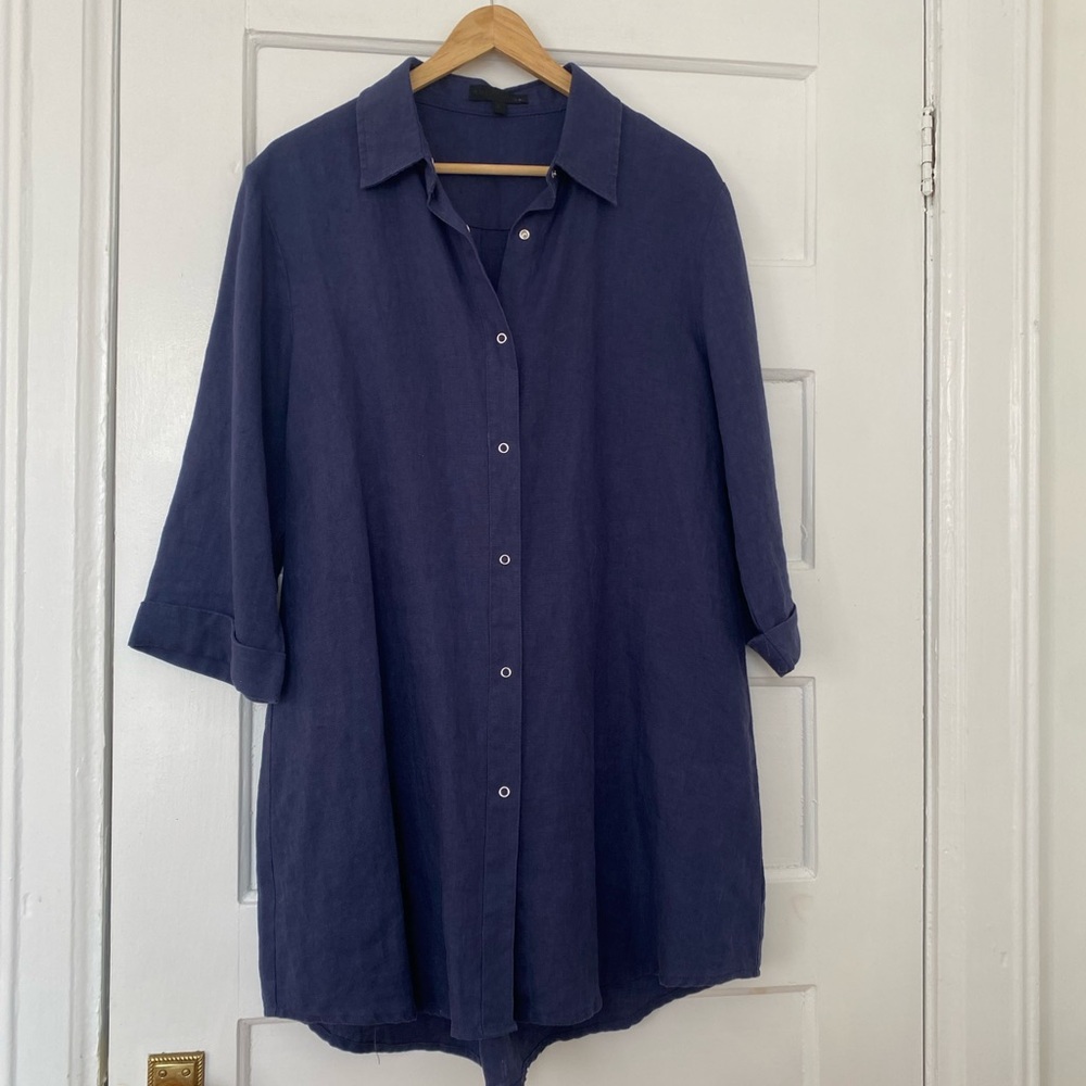 Kokomarina linen Lagenlook tunic blouse